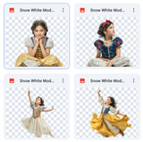 Magical Snow White Model Overlays