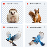 Magical Enchanted Forest Animal Overlays