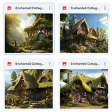 Enchanted Cottage Background Bundle