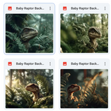 Baby Raptor Background Bundle