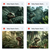 Baby Raptor Background Bundle