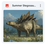 Summer Stegosaurus Background Bundle