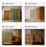 Retro Canvas Studio Background Bundle