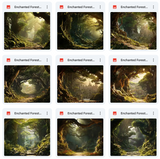 Ultimate Enchanted Forest Background Bundle