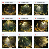 Ultimate Enchanted Forest Background Bundle