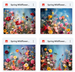 Ultimate Spring Wildflowers Portrait Background Bundle