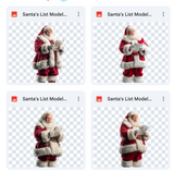 Magical Santa's List Model Overlays