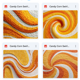 Magical Candy Corn Swirl Textures