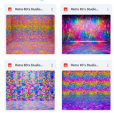 Retro 80's Studio Background Bundle