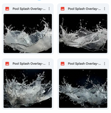 Magical Pool Splash Overlays