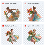 Magical Spring Tulip Model Overlays