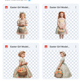 Magical Easter Girl Model Overlays