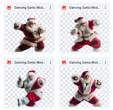 Magical Dancing Santa Model Overlays