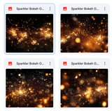 Magical Sparkler Bokeh Overlays