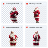 Magical Shushing Santa Model Overlays