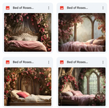Bed of Roses Background Bundle