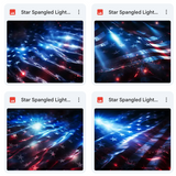 Magical Star Spangled Light Flare Overlays