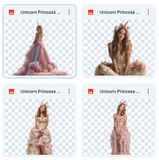 Magical Unicorn Princess Model Overlays