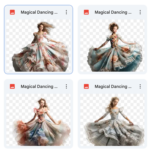 Magical Dancing Baroque Model Overlays