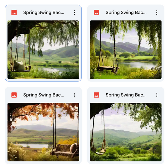 Spring Swing Background Bundle