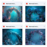 Mermaid Arch Background Bundle