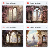 Tower Window Background Bundle