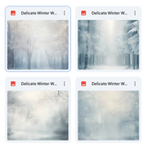 Magical Delicate Winter Wonderland Textures