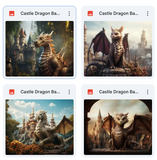 Castle Dragon Background Bundle