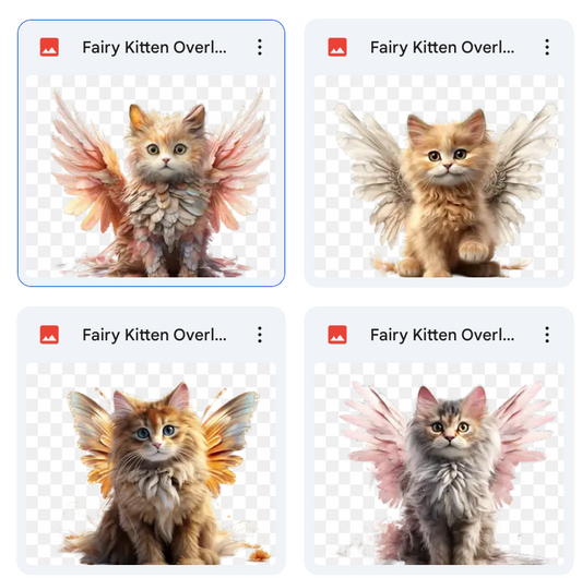 Magical Fairy Kitten Overlays