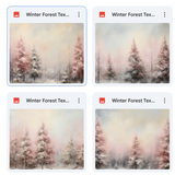Magical Winter Forest Textures