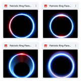 Magical Patriotic Ring Flare Overlays