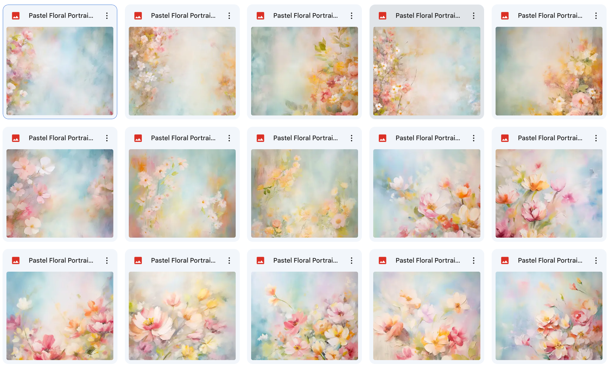 Grand Pastel Floral Portrait Background Bundle - Meg Bitton Productions