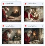 Santa Tuck In Background Bundle