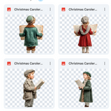 Magical Christmas Caroler Model Overlays