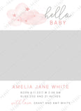 Girl Simple Announcement Template