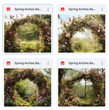 Spring Arches Background Bundle