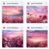 Amore Fields Background Bundle