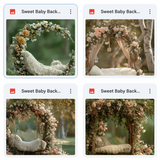 Sweet Baby Newborn Background Bundle