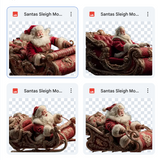 Magical Santa's Sleigh Model Overlays