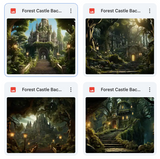 Forest Castle Background Bundle