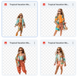 Magical Tropical Vacation Model Overlays