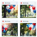 4th of July Celebration Background Bundle