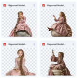 Magical Rapunzel Model Overlays