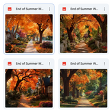 End of Summer Path Background Bundle