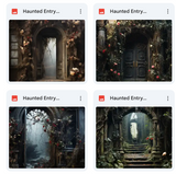 Haunted Entry Background Bundle