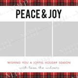 Plaid Christmas Card Template #2