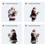 Magical Cookie Santa Model Overlays