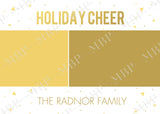 Gold Holiday Card Template