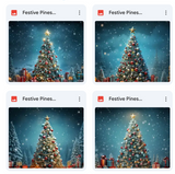Festive Pines Background Bundle