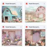 Pastel Barnyard Background Bundle